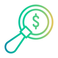 audit Line Gradient Icon