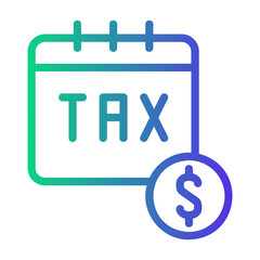 calendar Line Gradient Icon