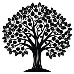 Fototapeta premium Lime trees icon set isolated on white background