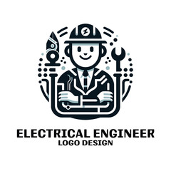 Electrical Engineer Vector Logo Design