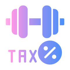 tax weight Gradient icon