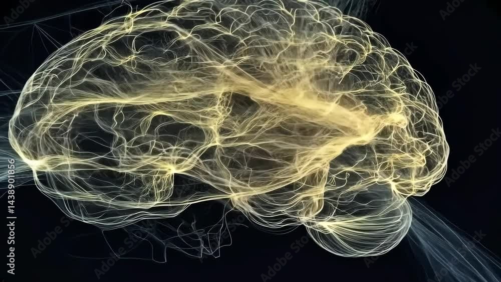 Poster Dynamic visualization of neural brain activity with glowing synapses