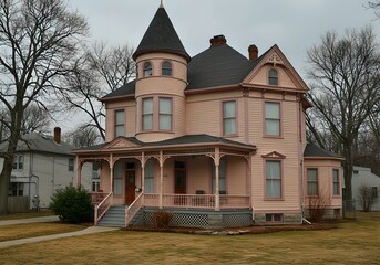 ヴィクトリア朝様式の優美なタワーハウス
