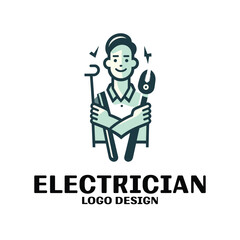 Electrician Vector Logo Design