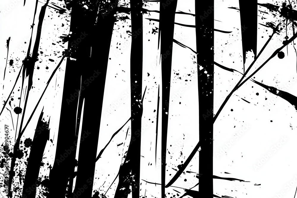 Poster abstract grunge texture with vertical lines and splatters
