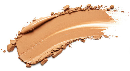 Foundation Swatch: Creamy Beige Powder & Liquid Makeup Texture for Flawless Skin Coverage!