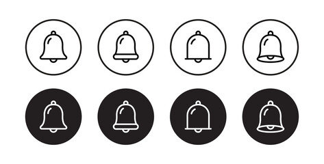 Notification bell icon set. bell icon vector illustration
