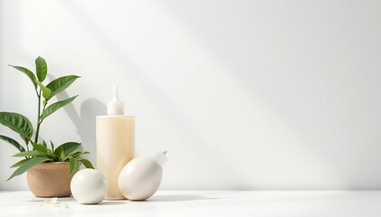 Clean, blank white backdrop ideal for product display, empty, surface