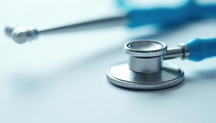 Close-up of veterinary instruments on white surface, sterile, veterinary