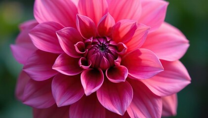 Close-up dahlia flower, layered petals, rich color gradation, texture, close-up, nature