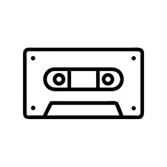 Cassette Tape Music Icon Design