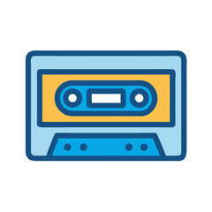 Cassette Tape Music Icon Design