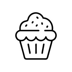 Frosted Muffin Dessert Icon Design