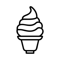 Frozen Yogurt Swirl Icon Design