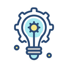 Lightbulb Innovation Bright Idea Icon Design