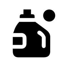 Liquid Detergent Cleaning Bottle Icon Design
