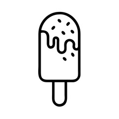 Popsicle Ice Cream Frozen Treat Icon Design