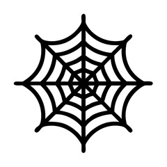 Naklejka premium Spider Web Decorative Design Icon Design