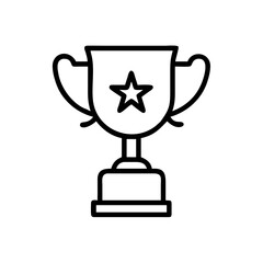 Trophy Leadership Excellence Award Icon Design