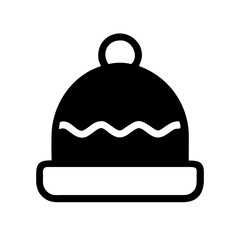 Winter Beanie Warm Hat Icon Design