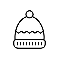 Winter Beanie Warm Hat Icon Design