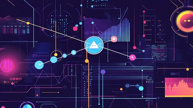 abstract technology background with binary code