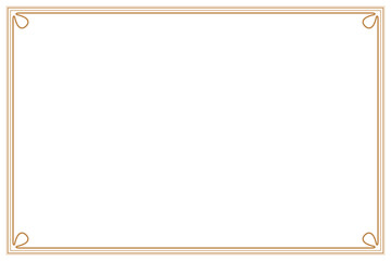 Elements of ornate minimal frames. Border gold on white classic calligraphy swirls, floral motifs. Design print for greeting cards, wedding invitations, restaurant menu, royal certificates. Set 9
