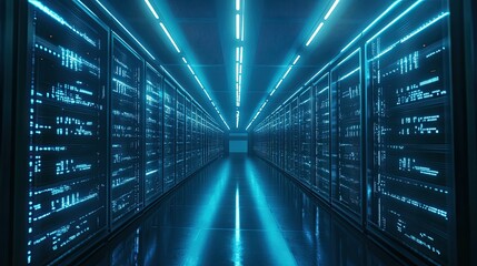 A stunning image of cloud data storage communication with computer, virtual environment for software programming on mobile, desktop platforms. Hosting, data processing, management.