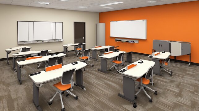 Modern Classroom Interior