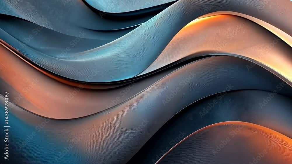 Poster abstract wavy textures with dynamic gradient movement and smooth transitions