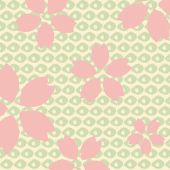 春っぽい桜の花の背景素材