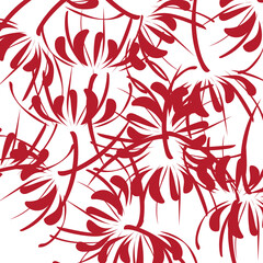 赤がきれいな彼岸花の背景素材