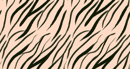 Leopard and zebra pattern design. Textile print pattern.