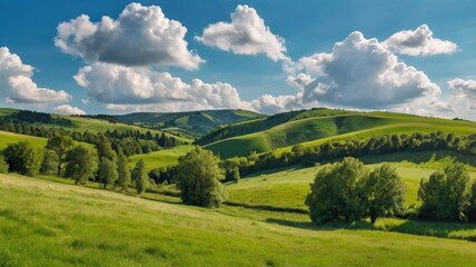 landscape with mountains