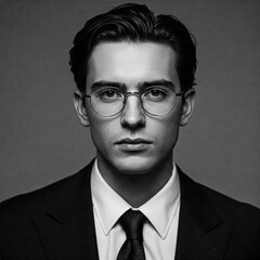 businessman with glasses