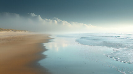 Fototapeta premium warm spring embrace of emptiness,