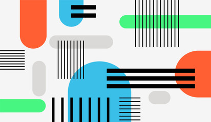 Modern and clean abstract vector background with shapes and lines