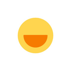 Bright Yellow Icon Depicting Cheerful Emotion Representing Mental Health and Wellness with Smiling Face and Radiant Sun Illustration