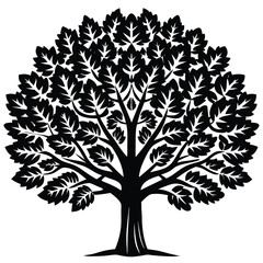 Obraz premium Elm Trees icon set on white background