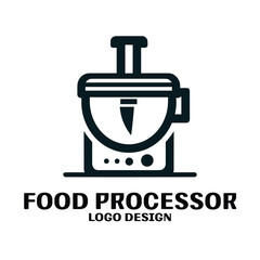 Food Processor Vector Logo Design