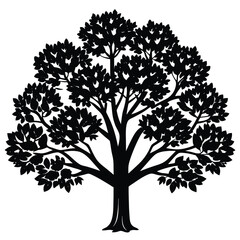 Obraz premium Elm Trees icon set on white background