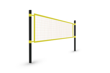 Beach volleyball net design vector flat isolated illustration