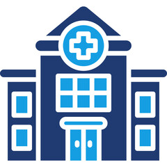 Obraz premium Hospital Building Icon