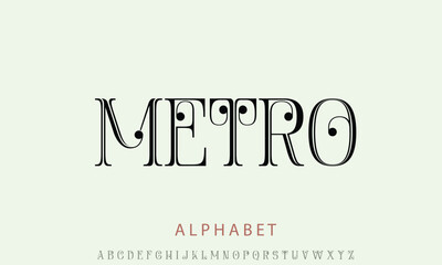 Luxury Metro Luxes Personal Use alphabet letters font for logo