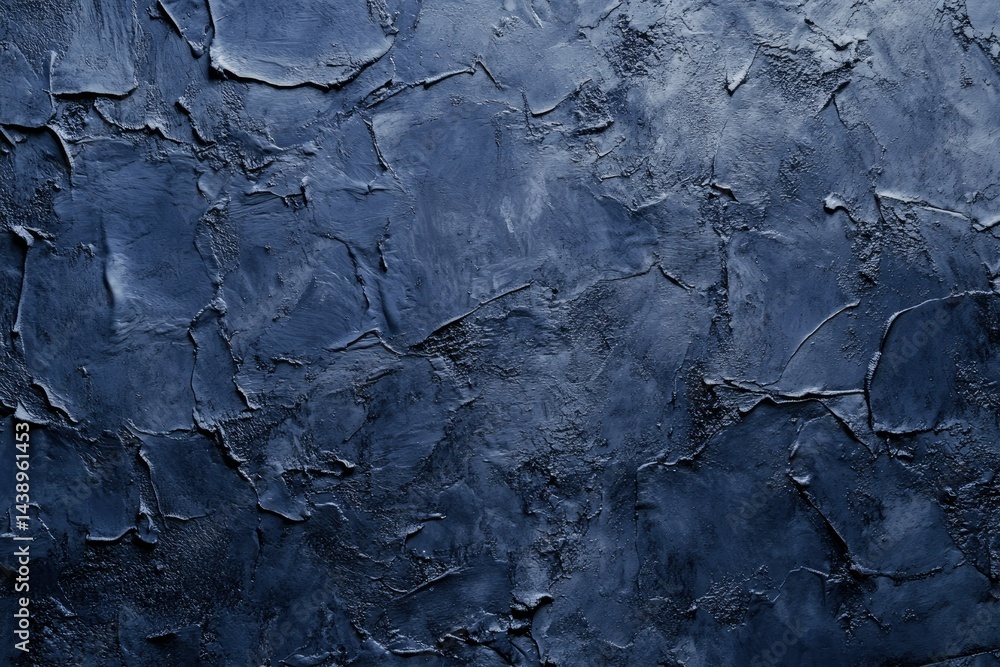 Poster a textured blue abstract background showcasing rich layers of paint. perfect for artistic projects. 
