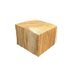 wooden box isolated on white background