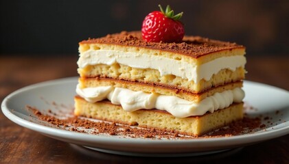 Classic Italian dessert, layers of coffee-soaked ladyfingers and creamy mascarpone , ladyfingers, yummy