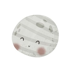 cartoon planet. Colorful illustration for kids, flat style. baby design for card, poster, print on t-shirt