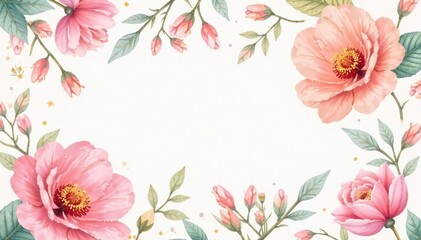 Subtle watercolor floral motif seamlessly repeats across a soft, pastel background , design, romantic, calm