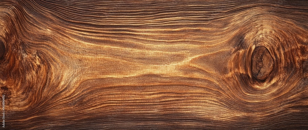 Aufkleber a close-up view of a rustic wooden surface showcasing intricate grain patterns and knots. ideal for 